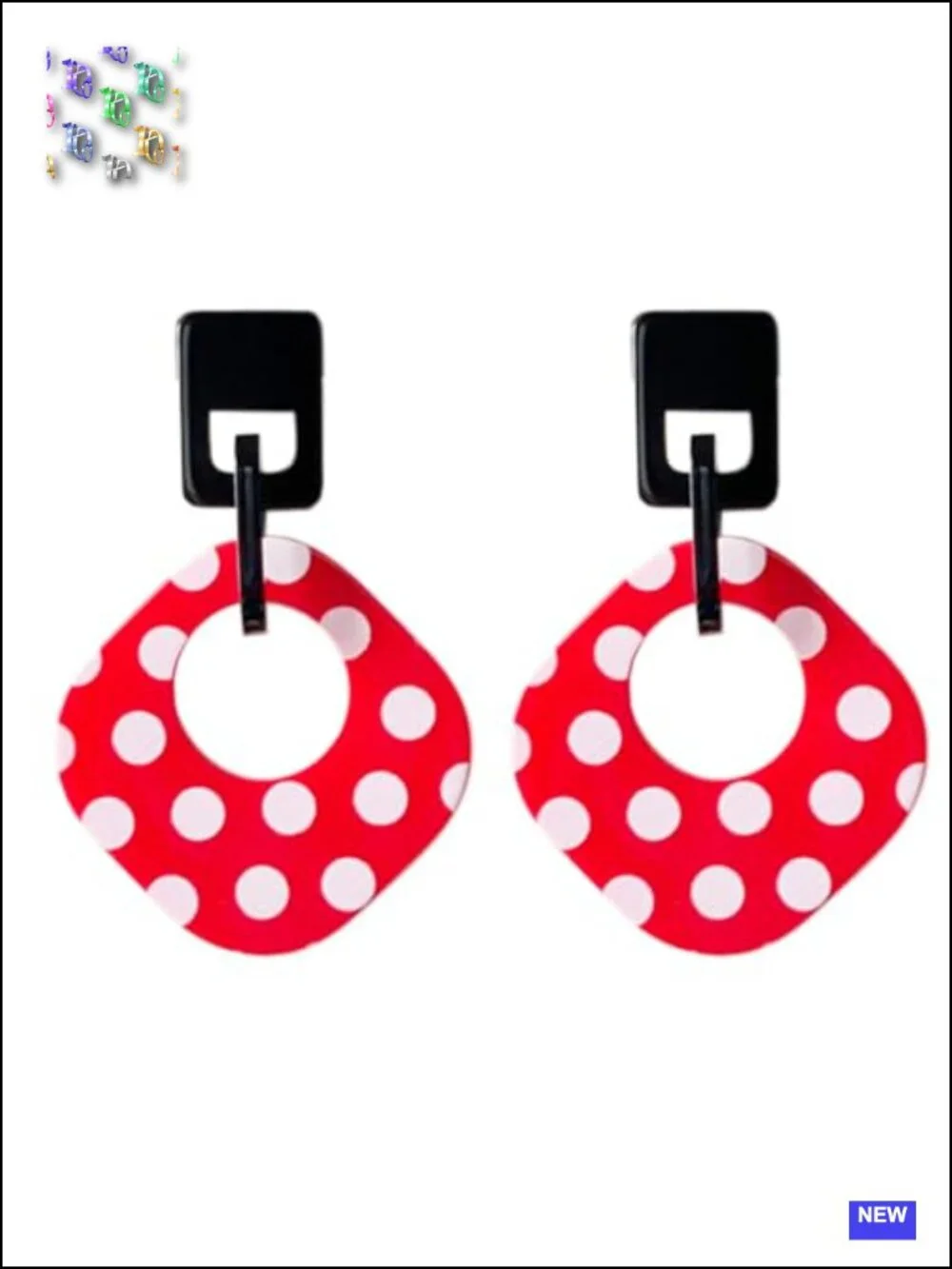 Acrylic Geometric Drop Dangle Earrings Bohemian Layered Statement Jewelry